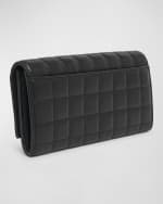 Image 3 of 4: Saint Laurent YSL Monogram Large Flap Wallet in Quilted Leather