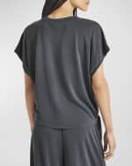Image 3 of 5: Splendid Giada Sandwash Tie-Hem T-Shirt