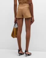 Image 4 of 6: Alice + Olivia Conry Pleated Cuff Shorts