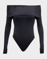 Image 1 of 6: Alice + Olivia Elia Off-Shoulder Bodysuit