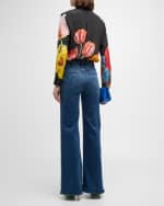 Image 4 of 6: Alice + Olivia Willa Le Parisien Placket Top