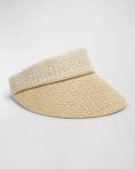 Image 2 of 4: Eugenia Kim Micky Woven Visor