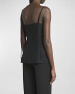 Image 4 of 6: Co Sleeveless Bustier Cut Tank Top