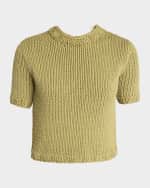 Image 1 of 6: Co Knit Shrunken Tee
