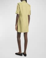 Image 4 of 6: Co Short-Sleeve Button-Down Tunic