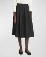Image 2 of 6: Co Cotton Midi Bubble Skirt