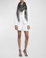 Image 2 of 4: Alexander McQueen Eagle Flight Sheer Silk Shawl