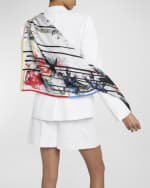 Image 4 of 4: Alexander McQueen Exploded Flora Silk Square Scarf