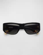 Image 1 of 2: Jacquemus Les Lunettes Acetate Rectangle Sunglasses