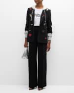 Image 5 of 6: Cinq a Sept Khloe Embroidered Hooded Combo Jacket