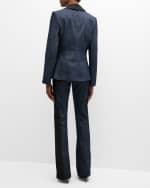 Image 4 of 6: Cinq a Sept Laney Lace Denim Jacket