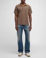 Image 2 of 6: FRAME Men's Boxy Medium-Wash Jeans