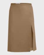 Image 1 of 6: Philosophy di Lorenzo Serafini Tropical Wool Pencil Skirt