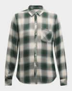 Image 1 of 6: Rails Hunter Plaid Button-Front Shirt