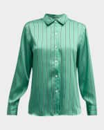 Image 1 of 6: Rails Striped Elias Button-Front Shirt