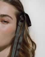 Image 2 of 2: Jennifer Behr Gretta Skinny Bow Bobby Pins, Set of 2