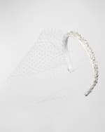 Image 1 of 3: Jennifer Behr Essen Voilette Crystal Headband