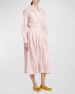 Image 8 of 8: Marni Lattice-Print Long-Sleeve Button-Down Shirt