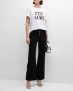 Image 2 of 6: Cinq a Sept C'est La Vie Short-Sleeve Cotton T-Shirt