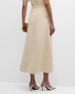 Image 4 of 6: Gabriela Hearst Darrell A-Line Maxi Skirt