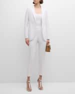 Image 5 of 6: Eleventy Single-Breasted Pique Jacket