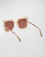 Image 2 of 5: Max Mara Design Metal & Acetate Cat-Eye Sunglasses