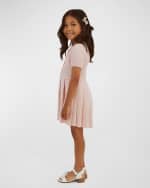 Image 3 of 5: Bardot Junior Girl's Pleated Knitted Mini Dress, Size 4-14