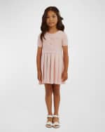 Image 1 of 5: Bardot Junior Girl's Pleated Knitted Mini Dress, Size 4-14