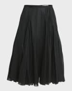 Image 1 of 6: Jil Sander Pleated Midi Skirt
