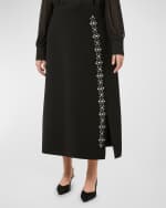 Image 2 of 5: Marina Rinaldi Plus Size Ubaldo Crystal-Embellished Midi Skirt