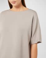 Image 5 of 5: Marina Rinaldi Plus Size Chieti Pleated Jersey T-Shirt Dress