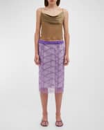 Image 4 of 5: Christopher Esber Beaded Ivy Lace Skirt