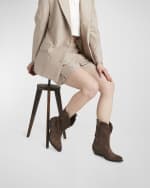 Image 2 of 6: Golden Goose Wish Star Suede Cowboy Boots