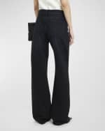 Image 4 of 6: ARMARIUM Luke High-Rise Relaxed Straight-Leg Denim Pants