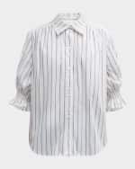 Image 1 of 6: Finley Sirena Striped Cotton Shirt