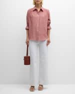Image 2 of 6: Finley Sirena Buttoned Hemp-Cotton Shirt