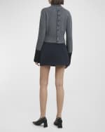 Image 3 of 6: Plan C Turtleneck Button Knit Sweater