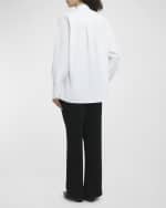 Image 4 of 6: Plan C Bib-Front Button-Down Shirt