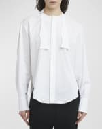 Image 3 of 6: Plan C Bow Tie Long-Sleeve Button-Down Shirt