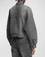Image 5 of 7: Isabel Marant Celiany Quilted Denim Bomber Jacket