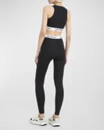 Image 5 of 7: Off-White Zipped Rowing Top with Logo Band