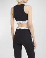Image 4 of 7: Off-White Zipped Rowing Top with Logo Band