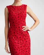 Image 5 of 5: Tadashi Shoji Sleeveless Sequin Illusion Dress