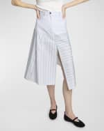 Image 2 of 5: JW Anderson Patchwork Asymmetric Midi Skirt
