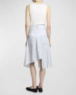 Image 3 of 5: JW Anderson Patchwork Asymmetric Midi Skirt