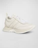 Image 4 of 5: Moncler Pacey Leather Low-Top Sneakers