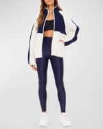 Image 3 of 4: The Upside Harlow Colorblock Fleece Zip-Front Jacket