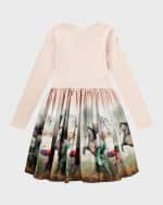 Image 2 of 5: Molo Girl's Casie Combo Graphic Dress, Size 3T-6