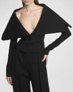 Image 3 of 6: Jacquemus Giacca Structured Cape Jacket