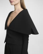 Image 5 of 6: Jacquemus Giacca Structured Cape Jacket